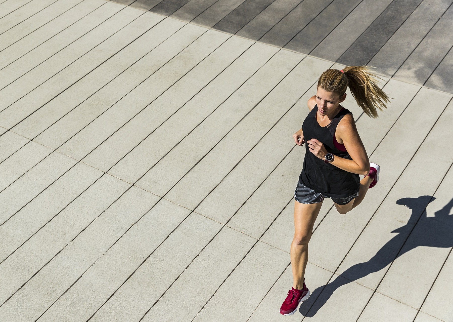 Joggerin Frau beim Joggen